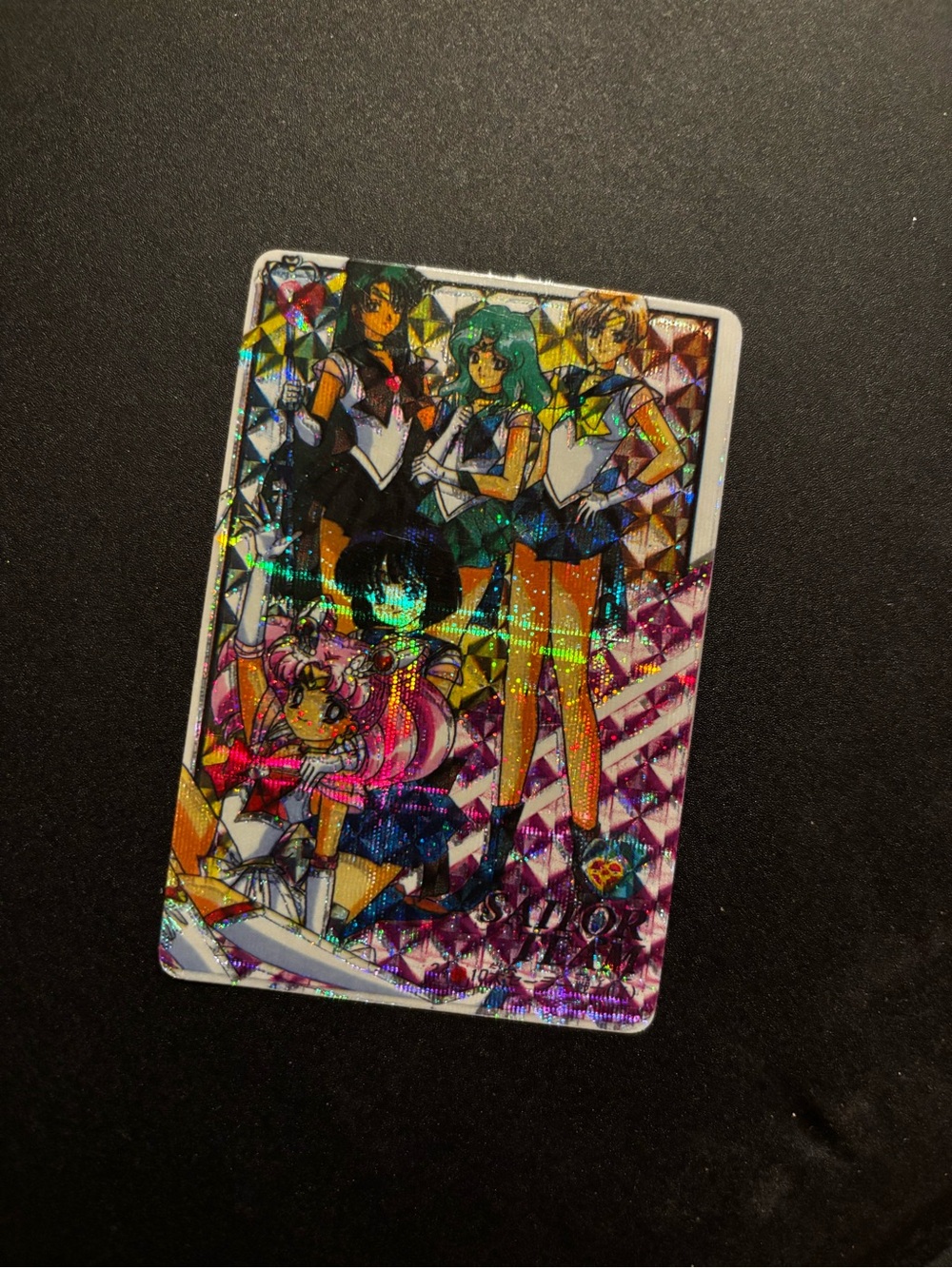 Vintage 1996 Bandai Sailor Moon Prism Card Outer Guardians Japan